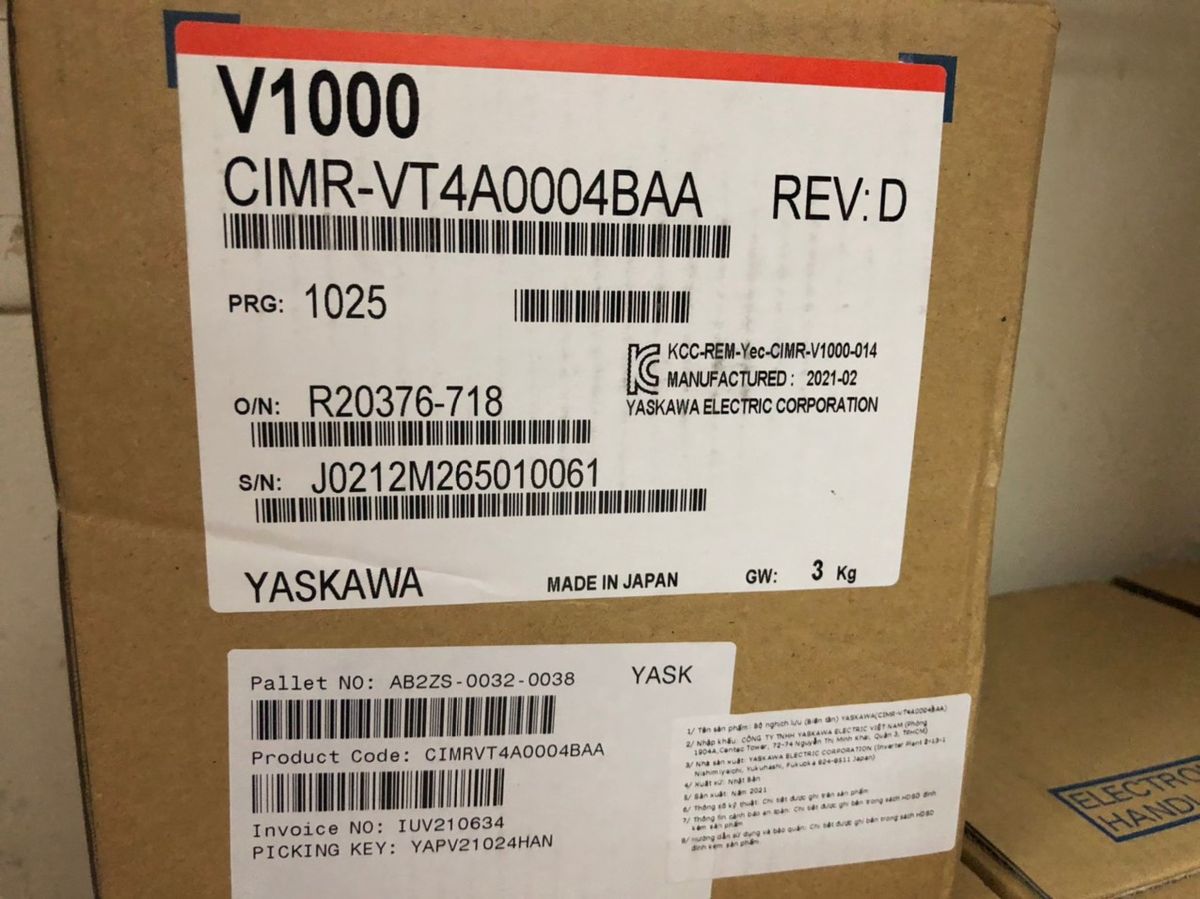 Biến tần Yaskawa CIMR-VT4A0004BAA