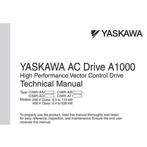 Yaskawa a1000 manual